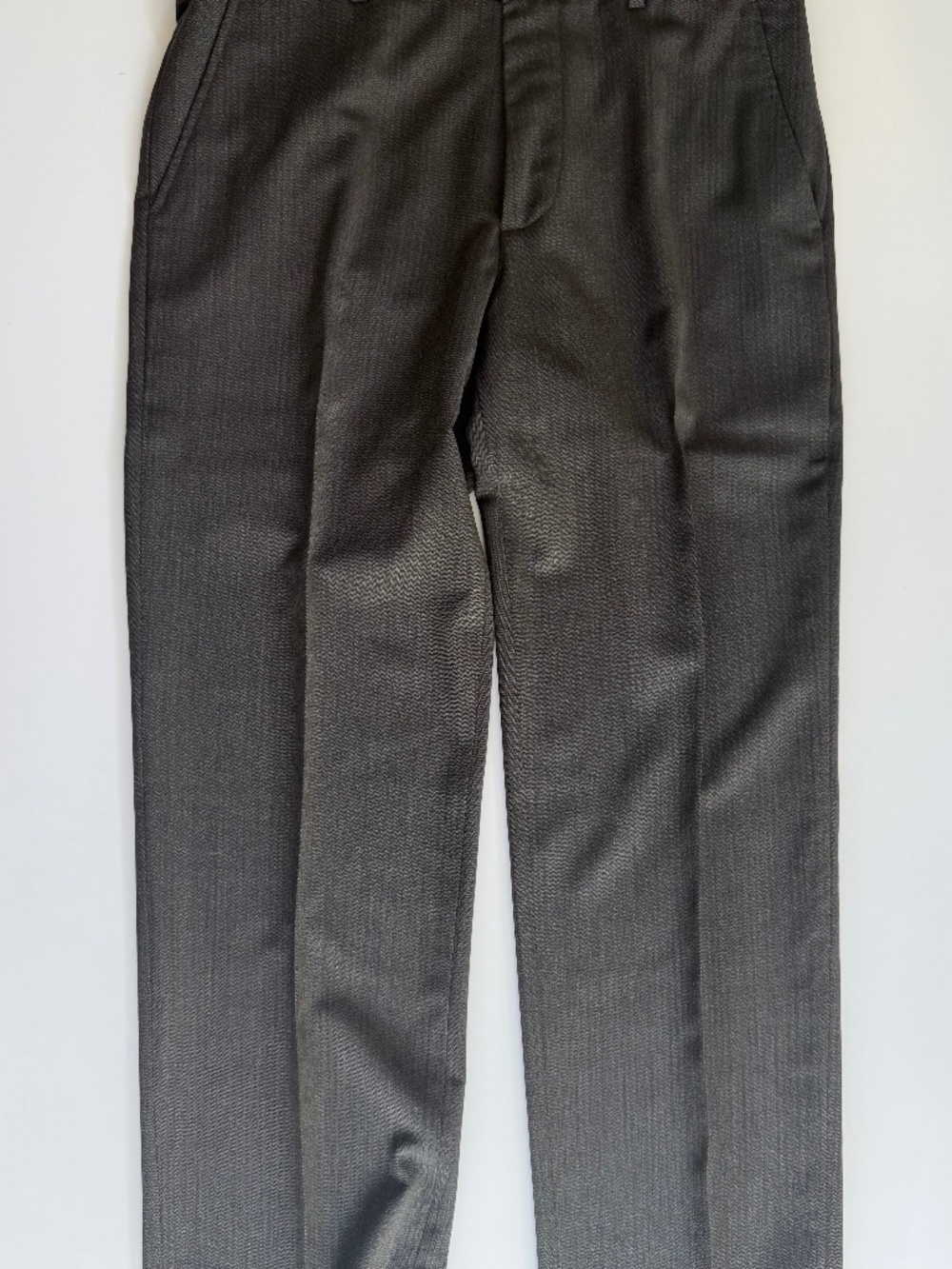 Banana Republic Straight Fit Dress Trousers | 34x30 | 100% Wool | Charcoal